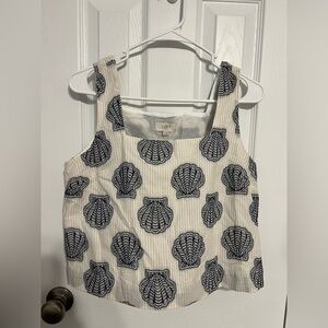 NWT LOFT Seashell Top